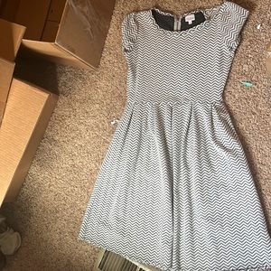 Zigzag pattern dress